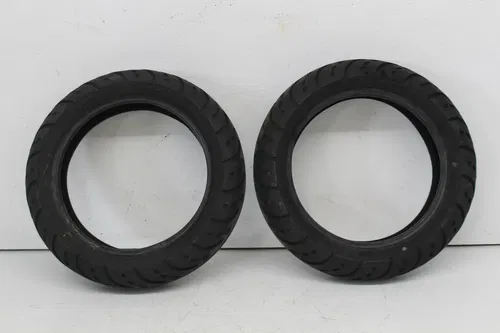 DURO NYLON FRONT REAR TIRE PAIR 5/32NDS AND 6/32NDS TREAD 120/70-12 56J ASPECT