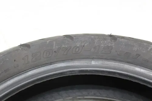 DURO NYLON FRONT REAR TIRE PAIR 5/32NDS AND 6/32NDS TREAD 120/70-12 56J ASPECT