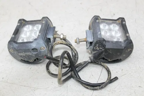 14-16 POLARIS RZR XP 1000 FRONT HEAD LIGHT BAR LAMP PODS SET