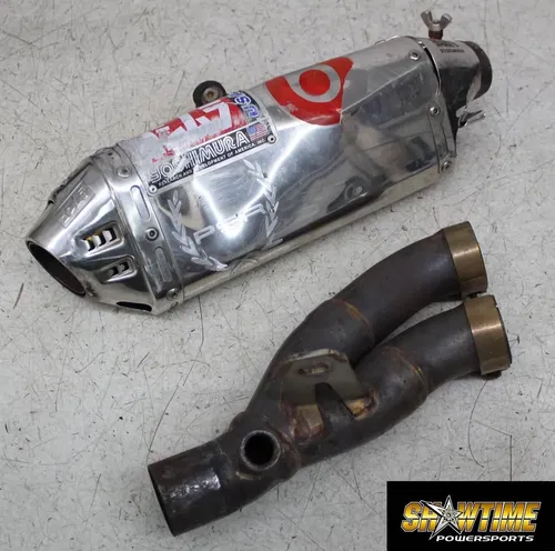 06-07 YAMAHA YZF R6 YOSHIMURA EXHAUST MID Y PIPE MUFFLER SLIP ON CAN SILENCER