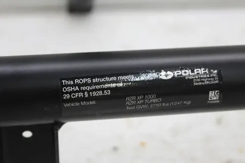 22 POLARIS RZR XP 1000 ROLL CAGE