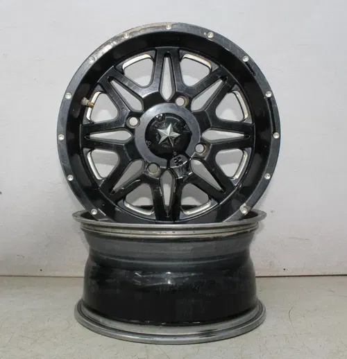 19 CAN-AM RENEGADE 1000R MSA FRONT REAR BACK WHEEL RIMS SET (SEE DESCP)