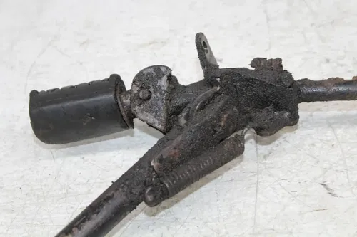 73 SUZUKI TS100 REAR BACK PASSENGER PEG SET PAIR  KICKSTAND