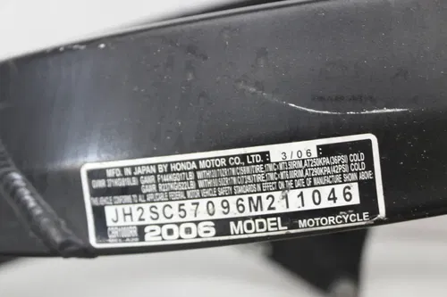 06-07 HONDA CBR1000RR FRAME CHASSIS STPSS
