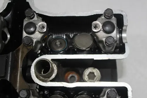 85-89 YAMAHA VMAX 1200 VMX1200 ENGINE FRONT REAR END CYLINDER HEAD