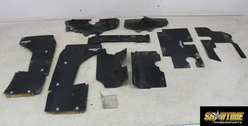 17 POLARIS GENERAL 1000 GRIZZTEK SKID PLATE REAR FRONT MUD RADIATOR GUARD SET