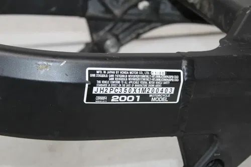 2001 HONDA CBR600F4I FRAME CHASSIS STPSS