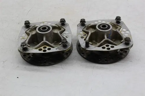 01-05 YAMAHA RAPTOR 660 FRONT LEFT RIGHT WHEEL HUBS ROTORS SET