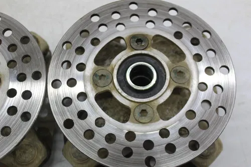 01-05 YAMAHA RAPTOR 660 FRONT LEFT RIGHT WHEEL HUBS ROTORS SET