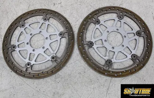 04-06 DUCATI MULTISTRADA 620 BREMBO FRONT LEFT RIGHT BRAKE ROTORS DISCS