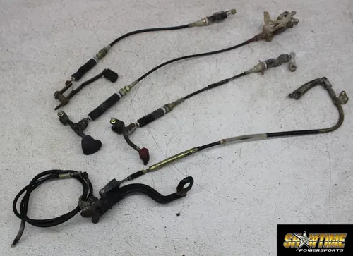 92 SUZUKI QUADRUNNER 250 LTF250 2X4 REVERSE CLUTCH BRAKE SHIFTER CABLE LINE SET