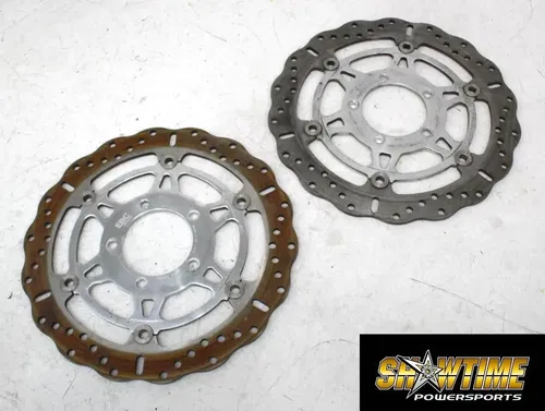 06-11 KAWASAKI NINJA ZX14 EBC FRONT LEFT RIGHT BRAKE ROTORS DISCS