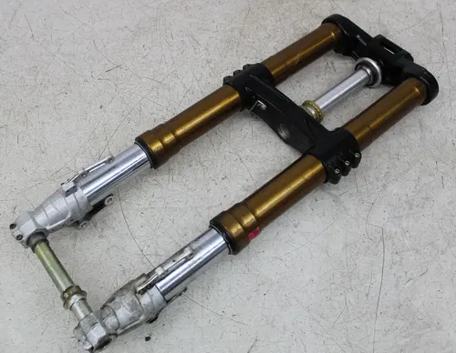 07 BENELLI TNT 1130 FRONT END FORKS TRIPLE TREE CLAMP FORK TUBES (NEEDS SEALS)