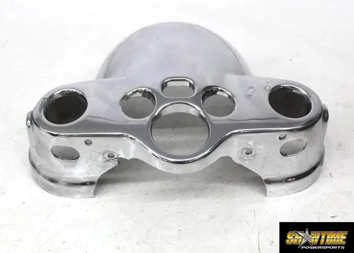12-16 Harley Dyna Fld Switchback chrome upper Headlight Housing nacelle (read)