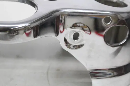 12-16 Harley Dyna Fld Switchback chrome upper Headlight Housing nacelle (read)