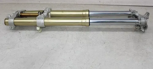 05-07 SUZUKI RMZ450 FRONT END FORKS TRIPLE TREE CLAMP FORK TUBES (SEE DESCP)