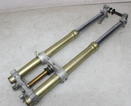 05-07 SUZUKI RMZ450 FRONT END FORKS TRIPLE TREE CLAMP FORK TUBES (SEE DESCP)