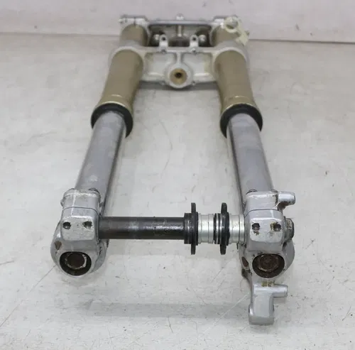 05-07 SUZUKI RMZ450 FRONT END FORKS TRIPLE TREE CLAMP FORK TUBES (SEE DESCP)