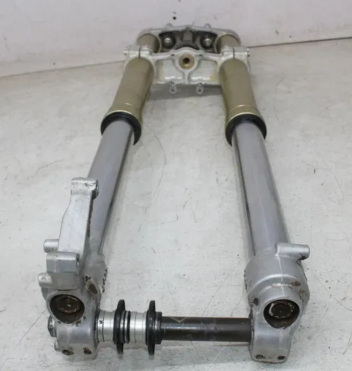 05-07 SUZUKI RMZ450 FRONT END FORKS TRIPLE TREE CLAMP FORK TUBES (SEE DESCP)
