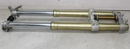 05-07 SUZUKI RMZ450 FRONT END FORKS TRIPLE TREE CLAMP FORK TUBES (SEE DESCP)