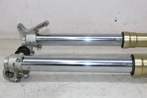 05-07 SUZUKI RMZ450 FRONT END FORKS TRIPLE TREE CLAMP FORK TUBES (SEE DESCP)