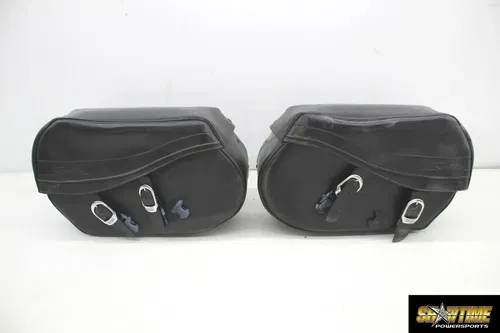 07-20 HARLEY-DAVIDSON SPORTSTER 1200 CUSTOM LEFT RIGHT SIDE CARGO SADDLEBAG SET