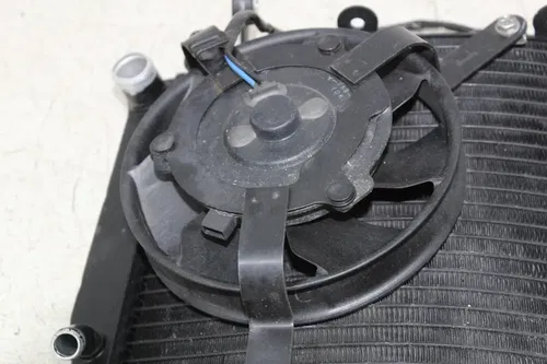06-09 YAMAHA YZF R6S R6 ENGINE RADIATOR MOTOR COOLER COOLING RADIATER FAN (READ)
