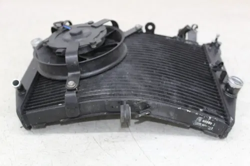 06-09 YAMAHA YZF R6S R6 ENGINE RADIATOR MOTOR COOLER COOLING RADIATER FAN (READ)
