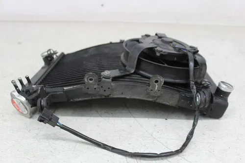 06-09 YAMAHA YZF R6S R6 ENGINE RADIATOR MOTOR COOLER COOLING RADIATER FAN (READ)