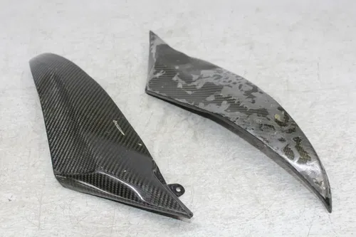06-07 YAMAHA YZF R6 CB - CARBON FIBER RIGHT LEFT GAS FUEL TANK PANELS COVERS