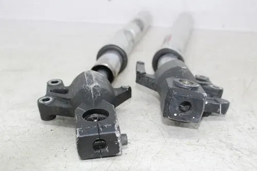 07-09 KAWASAKI VERSYS 650 KLE650A FRONT FORKS SHOCK SUSPENSION SET PAIR (BENT)