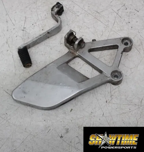 90-93 HONDA INTERCEPTOR 750 VFR750 LEFT REARSET DRIVER FOOT PEG BRACKET SHIFTER