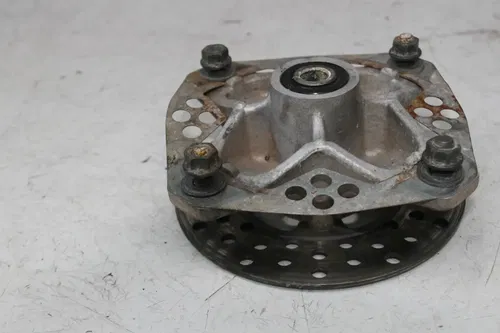 01-05 YAMAHA RAPTOR YFM 660 FRONT WHEEL LEFT HUB ROTOR SPINDLE