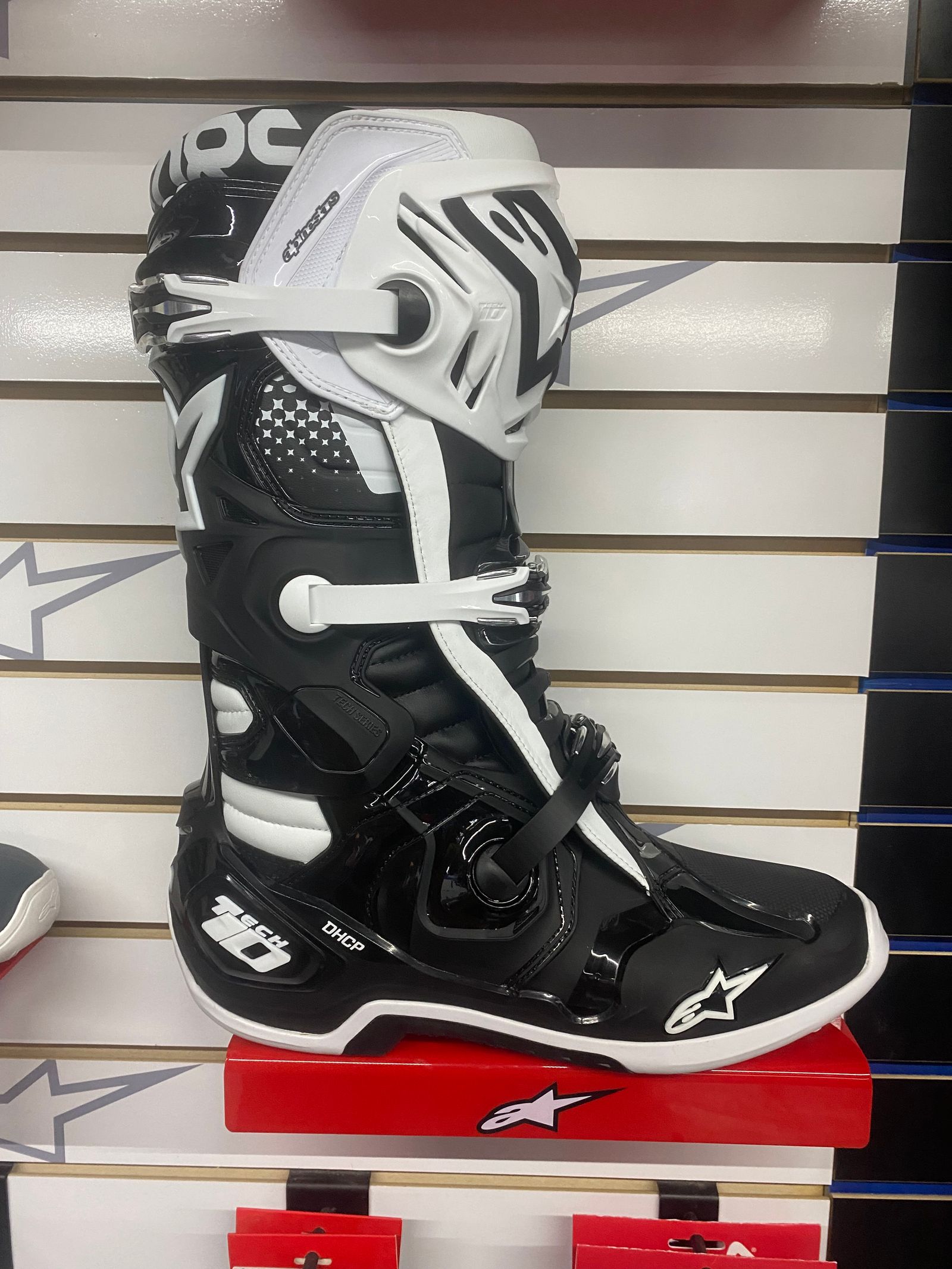 Alpinestars Tech 10 ブーツ ホワイト/ブラック[9inch] Tech 10 Boots - WHITE MOTOCROSS Boots | Alpinestars