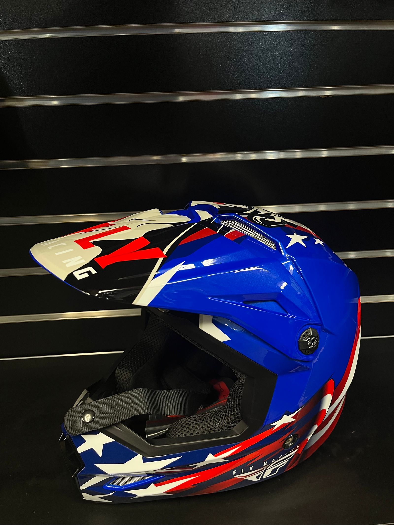 patriotic dirt bike helmet