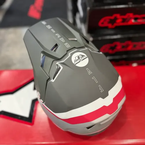 Fly Racing Formula CC Driver Helmet Silver/Red/White