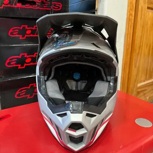 Fly Racing Formula CC Driver Helmet Silver/Red/White