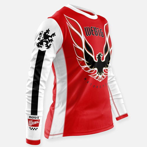 SCREAMIN CHICKIN JERSEY RED-WHITE