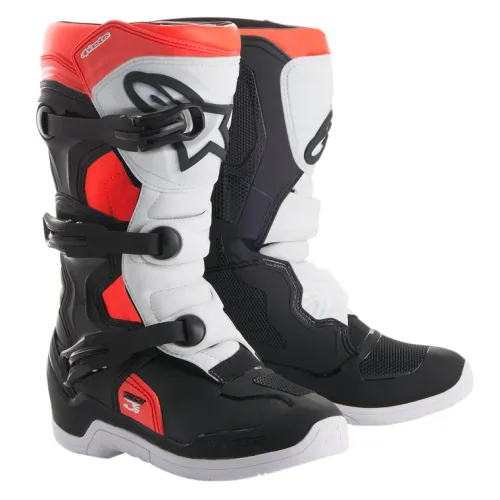 Alpinestar tech 3s Youth Boots Black/White/Red