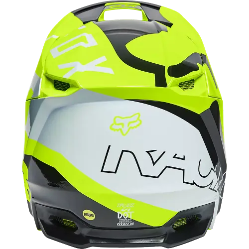 Fox Youth V1 Skew Helmet Flo Yellow