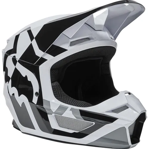 Fox V1 Lux Adult Helmet Black/White