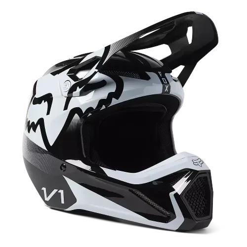Fox V1 Leed Helmet White/Black