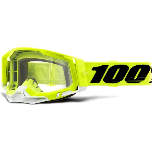 100% Racecraft 2 Fluo Yellow Adult Goggle