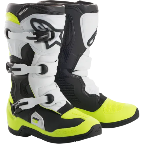 Alpinestars Tech3s Boots Black/White/Yellow