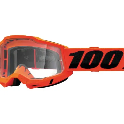 100% Accuri 2 Goggles Orange with Clear Lens