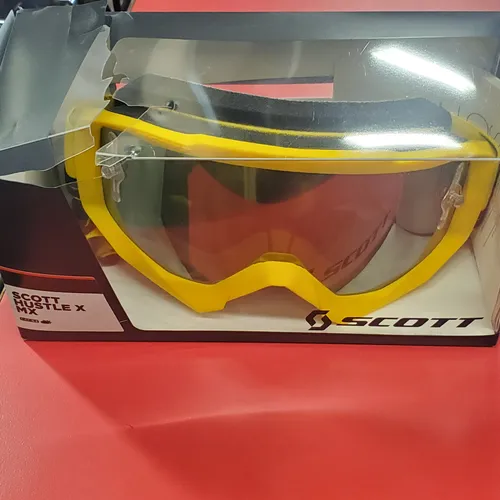 Scott Hustle X  Yellow/Black Goggles *Damaged box