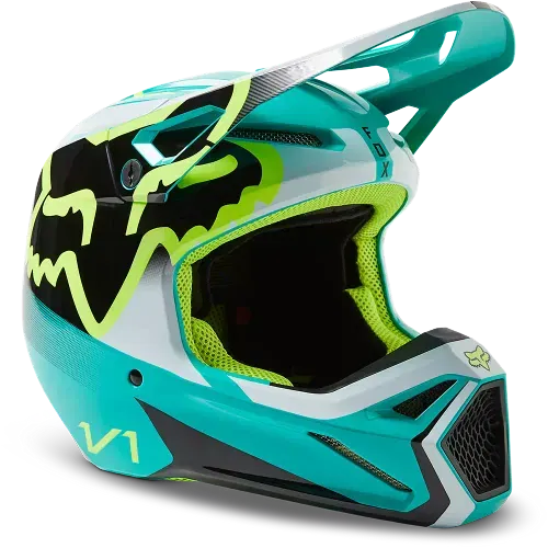 Fox V1 Leed Helmet Teal