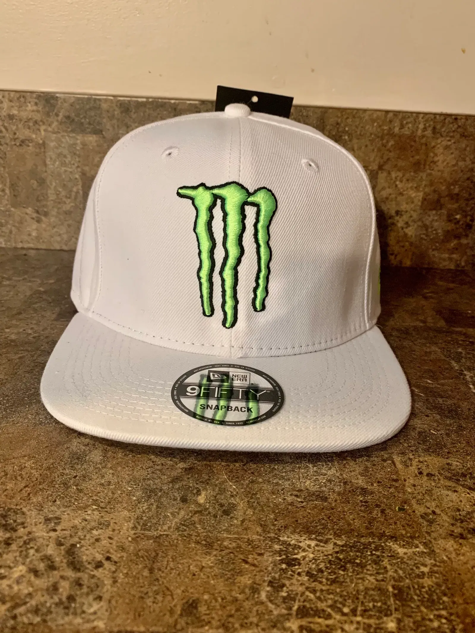 New! All White Monster Athlete Cap Hat New! All White Monster Athlete Cap Hat