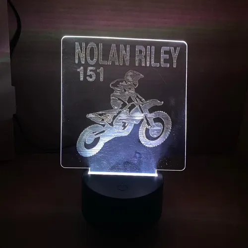 Personalized name + number LED LAMP 