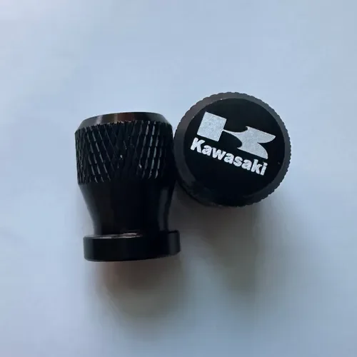 Kawasaki Tire Caps Laser Engraved 